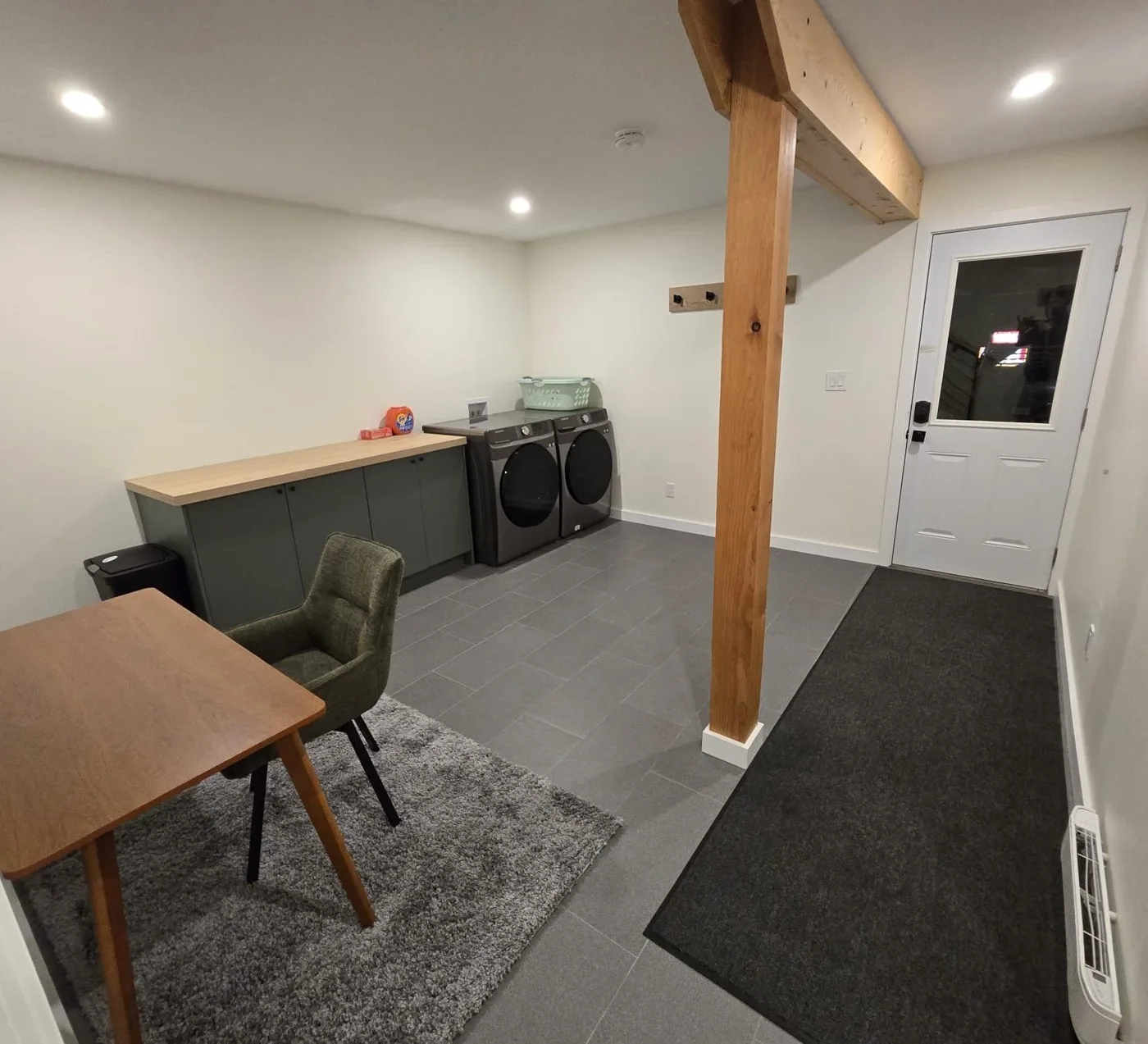 Mudroom and in-suite laundry